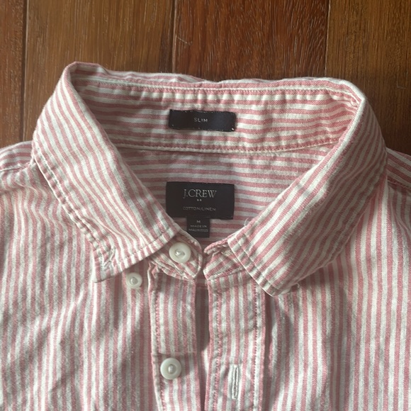 J. Crew mens cotton/linen button down - Picture 2 of 7